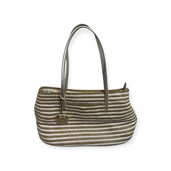 Eric Javits Dame straw bag with two handles - Picture 1 of 12